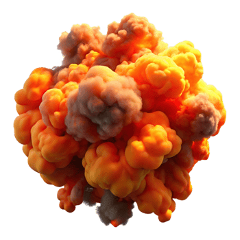 elegant traditional A Swirling Mass of Smoke and Fire Render 4K png