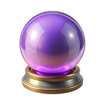 elegant rustic A Mystical Oracle Gazing Into a Crystal Bal authentic png