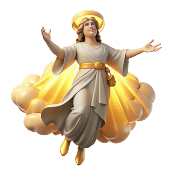 impressive classic A Celestial Being Descending from the Hea detailed png