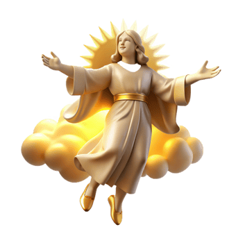 stunning abstract A Celestial Being Descending from the Hea 4K png