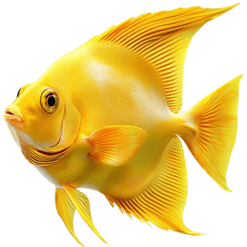 yellow tropical fish delicate fins a vibrant shimmering body png