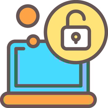 Unlock Outline Element Style vector