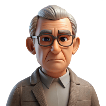 serene vintage Portrait of an Elderly Man with Deep Wrin genuine png
