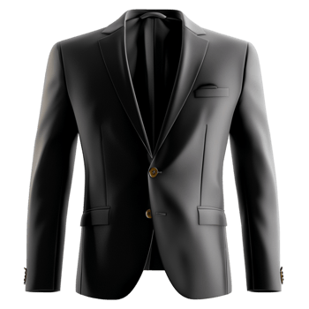 Black formal suit jacket a sleek design png
