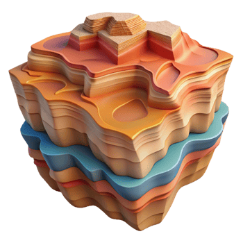 vibrant vintage Wind-and-water Carved Desert Canyon original png