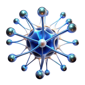 impressive modern A Complex Network of Interconnected Neuro detailed png