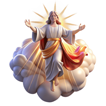 serene classic A Celestial Being Descending from the Heav detailed png