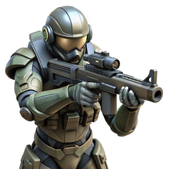 extraordinary abstract A Futuristic Soldier in Camouflage Power A authentic png