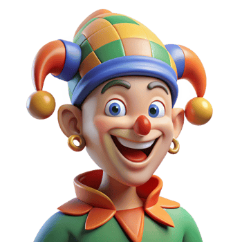extraordinary vintage Portrait of a Mischievous Jester with Col premium png