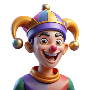 magnificent artistic Portrait of a Mischievous Jester with Col authentic png
