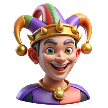 dramatic minimalist Portrait of a Mischievous Jester with Col professional png