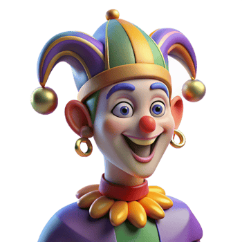beautiful modern Portrait of a Mischievous Jester with Col professional png
