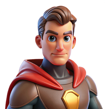 wonderful classic Portrait of a Powerful Superhero with a Flo high quality png
