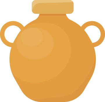 Clay Pot with Handles vector