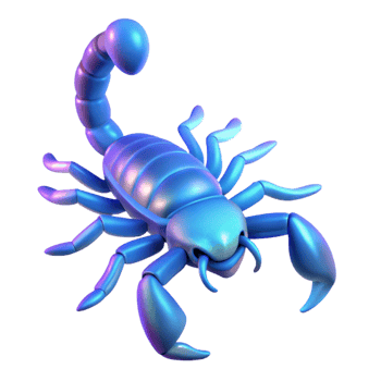 beautiful classic A Scorpion Glowing Under Uv Light Dark 4K png