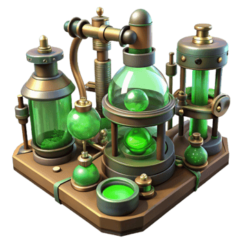 magnificent classic A Steampunk Laboratory Filled with Bizar 4K png