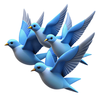 elegant artistic A Group of Birds Flying in Formation Agains premium png