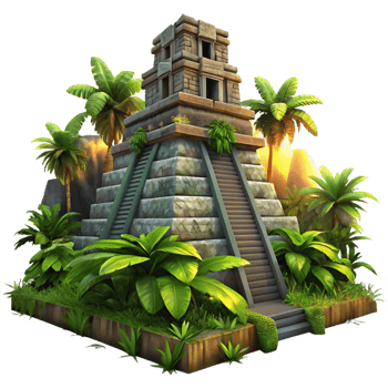 stunning contemporary An Ancient Mayan Temple Overgrown with Lus genuine png