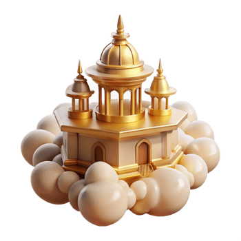 extraordinary contemporary A Floating Temple in the Clouds Bathed In high quality png