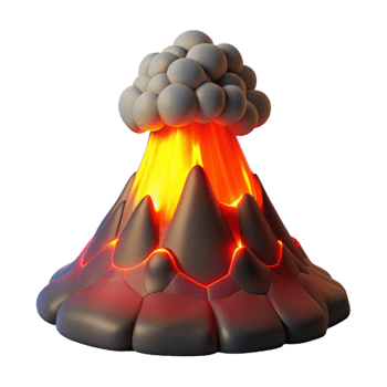 stunning minimalist A Volcanic Eruption at Night Dramatic An genuine png