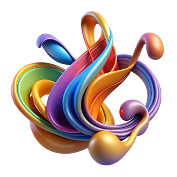 extraordinary artistic An Abstract Representation of Music Visua original png
