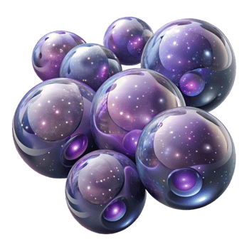 dramatic artistic A Field of Floating Translucent Orbs Fi high resolution png