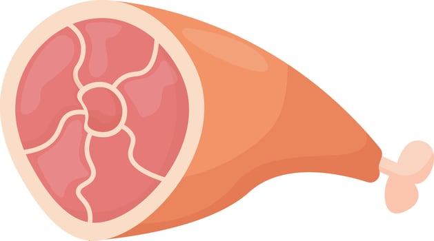 Beef Bone Marrow Cut vector