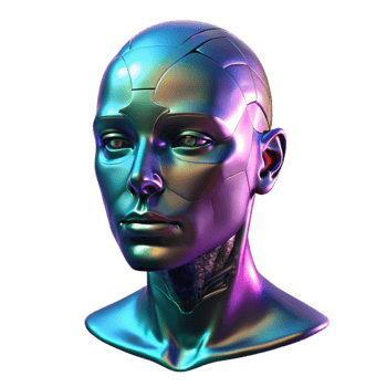 magnificent minimalist A Holographic Projection of a Human Face high quality png