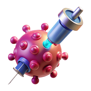 dramatic creative A Nanobot Injecting Medicine Into a Cell professional png