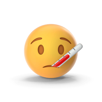 Sick illness emoji png