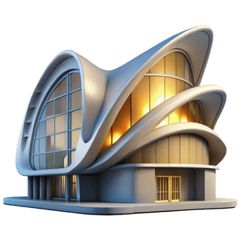 extraordinary minimalist A Modern Opera House with Flowing Curves A authentic png