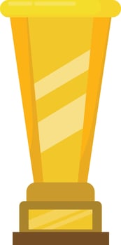 Striped Gold Award vector