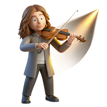 impressive modern A Musician with Long Flowing Hair Hold high resolution png