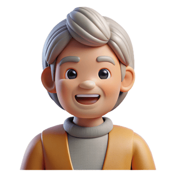 magnificent abstract A Grandparent with a Warm Smile Wearing C 4K png