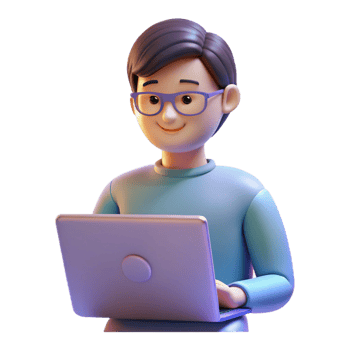 extraordinary vintage A Young Adult with a Laptop Working Remo genuine png