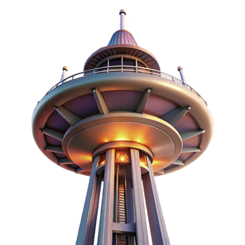 stunning rustic A Towering Futuristic Space Elevator Re exclusive png