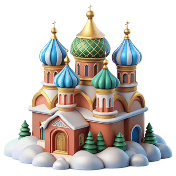 dramatic minimalist A Traditional Russian Orthodox Church Col exclusive png