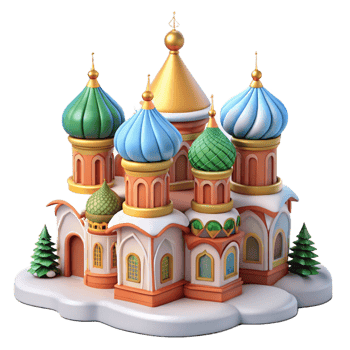 magnificent traditional A Traditional Russian Orthodox Church Col original png