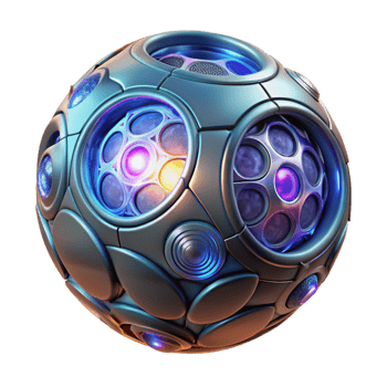 dramatic creative A Levitating Sphere Glowing with Intern high resolution png