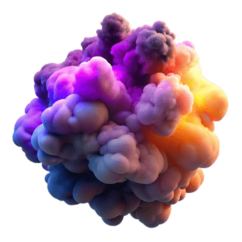 magnificent vintage A Cloud of Colorful Smoke with Swirling 4K png