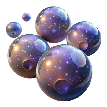 impressive modern A Field of Floating Translucent Orbs Wi authentic png