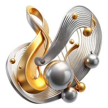 impressive creative An Abstract Representation of Musical Note 4K png