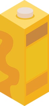 Orange Juice Carton vector