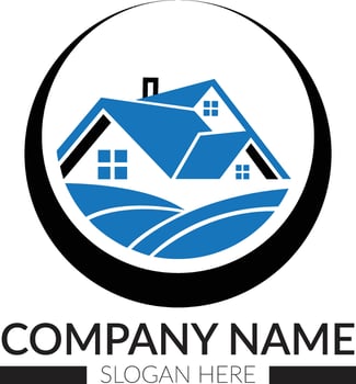 Residential and Commercial Real Estate Logos vector