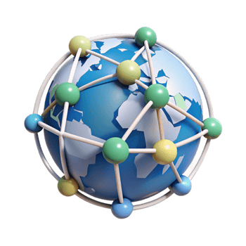 dramatic traditional A Network of Interconnected Nodes Formin detailed png