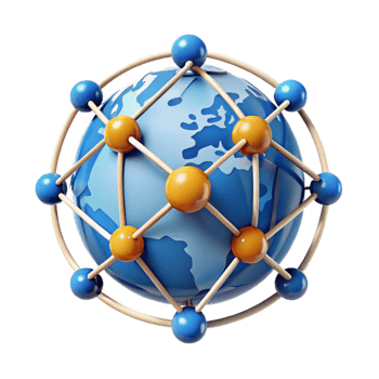 elegant abstract A Network of Interconnected Nodes Formin premium png