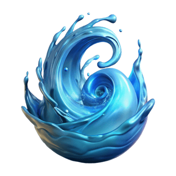 stunning modern A Powerful Elemental Spirit Made of Swirli professional png