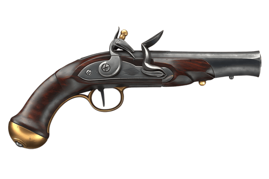 Antique Flintlock Pistol A Detailed Examination of a Historical Firearm png