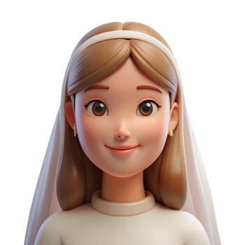 impressive traditional Portrait of a Radiant Bride with a Veil S high resolution png