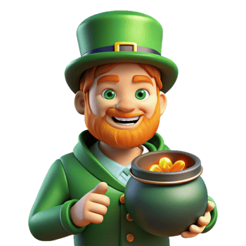 dramatic abstract Portrait of a Mischievous Leprechaun With exclusive png